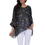 Thumbnail: Womens Flying Bird Print Chiffon Top