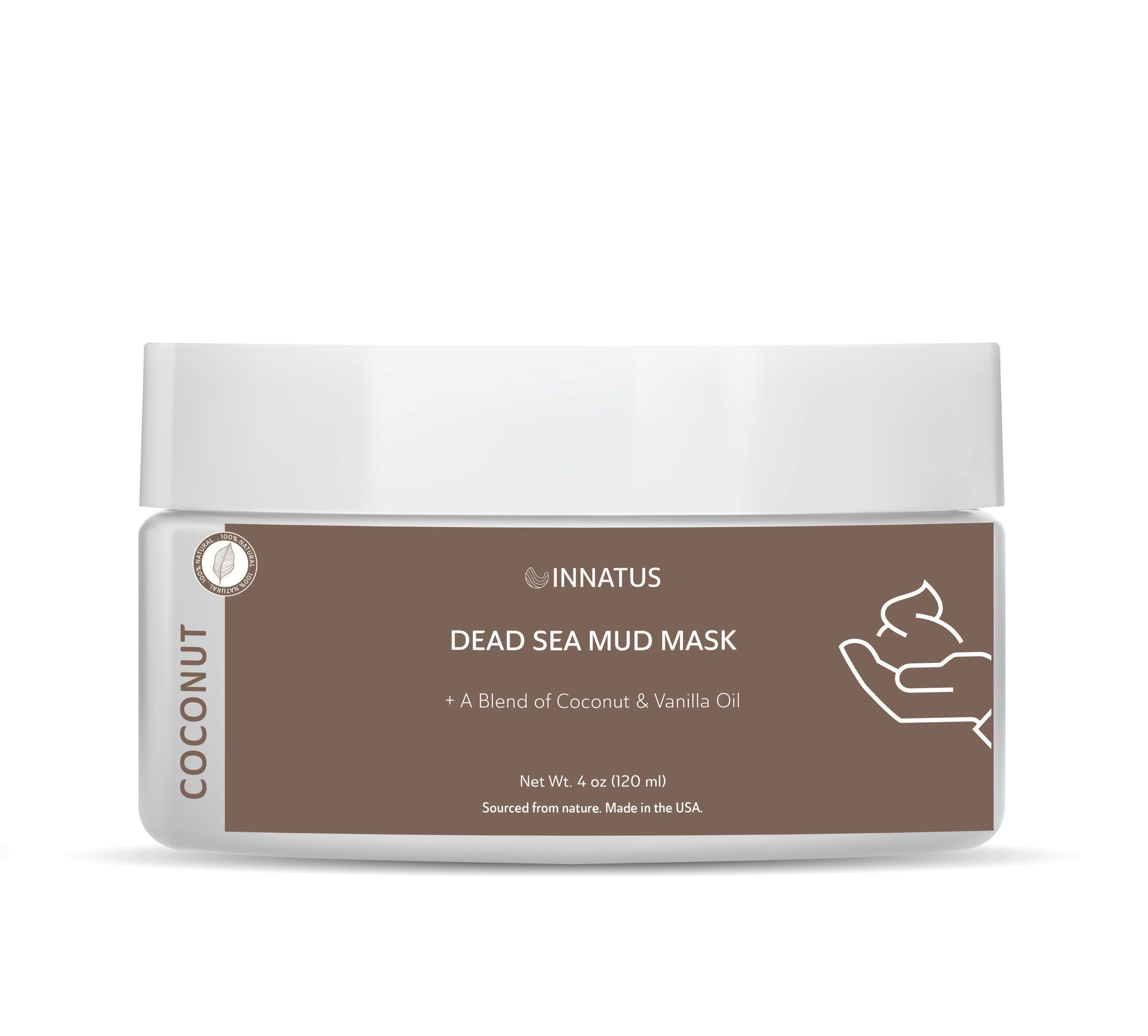 Dead Sea Mud Mask with Agave Coconut Oil – 4oz Detoxifying 