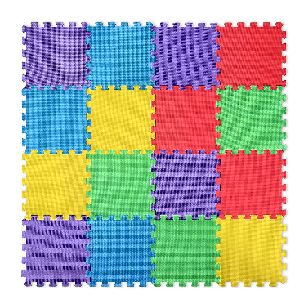 Thumbnail: 16Pcs Kids Puzzle Exercise Play Mat Interlocking Non-Toxic EVA Floor