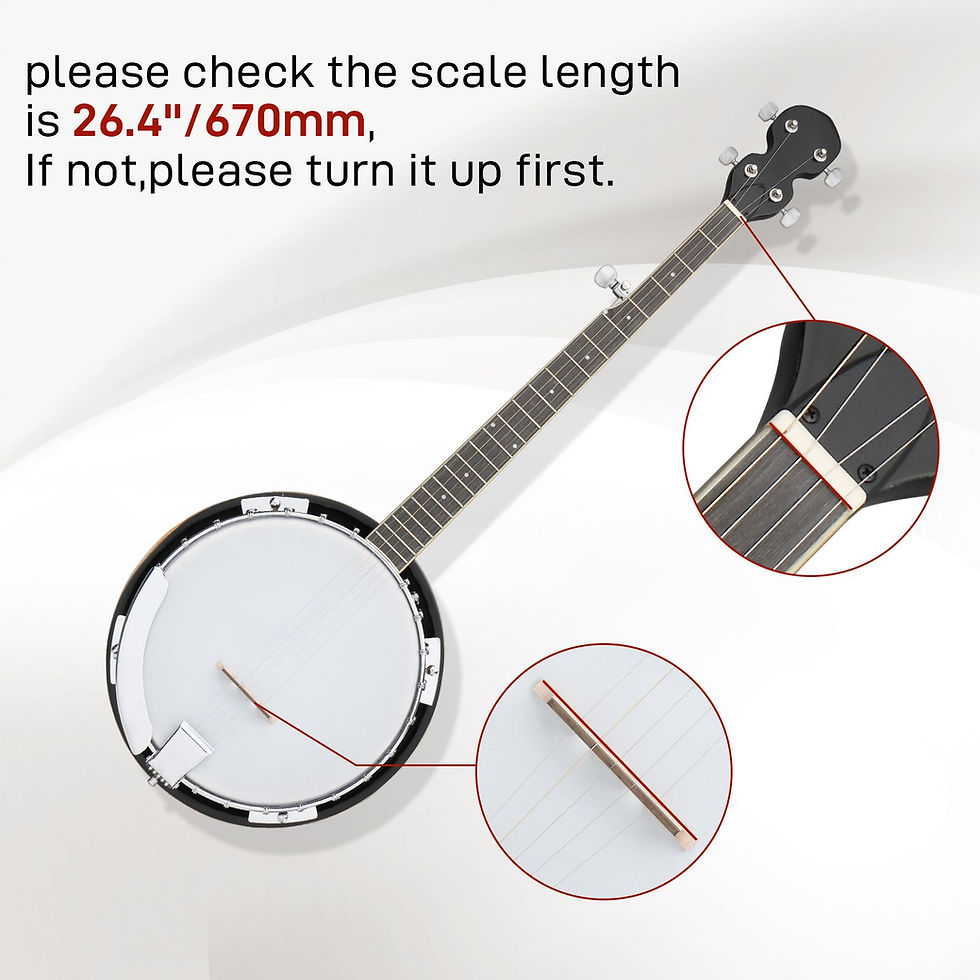 Thumbnail: Full Size 5 String Right Handed Banjos Set wid Premium Accessories