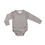 Thumbnail: Smart Long Sleeve Kimono Bodysuit + Bib - Gray