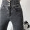Thumbnail: Skinny Pencil Jeans Four Buttons Vintage High Waist Women Slim Stretch