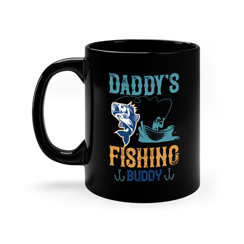 Thumbnail: daddy’s fishing buddy 166#- fishing-Mug / Coffee Cup