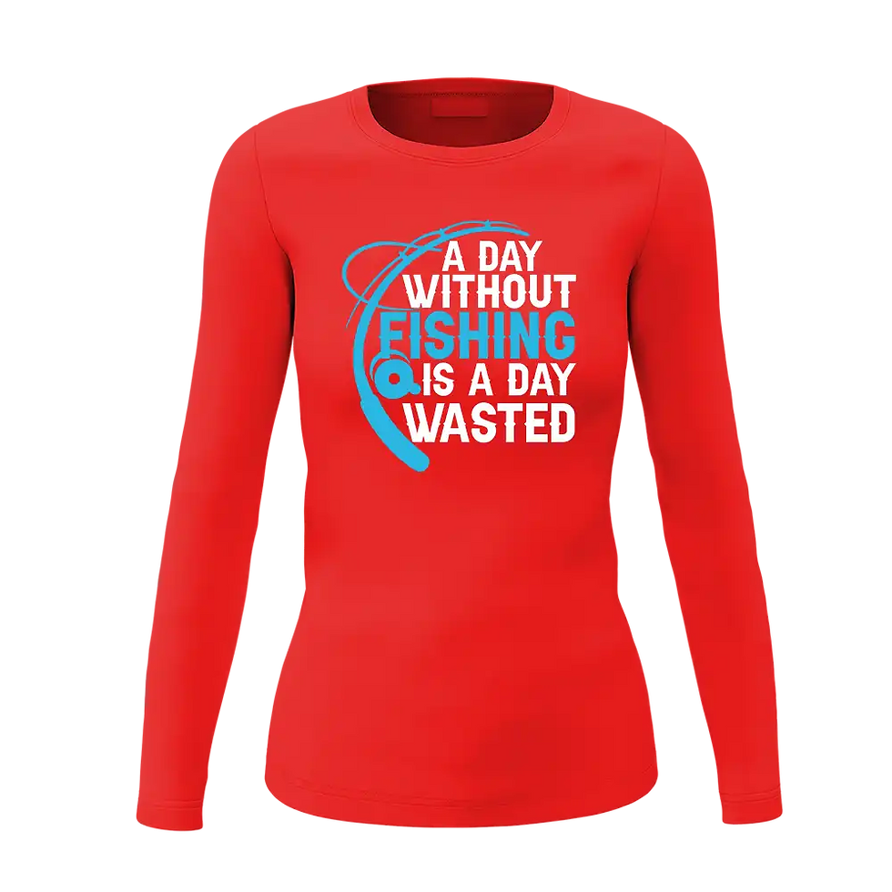 Thumbnail: A Day Without Fishing Women Long Sleeve Shirt