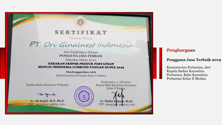 Penguna Jasa Terbaik 2019