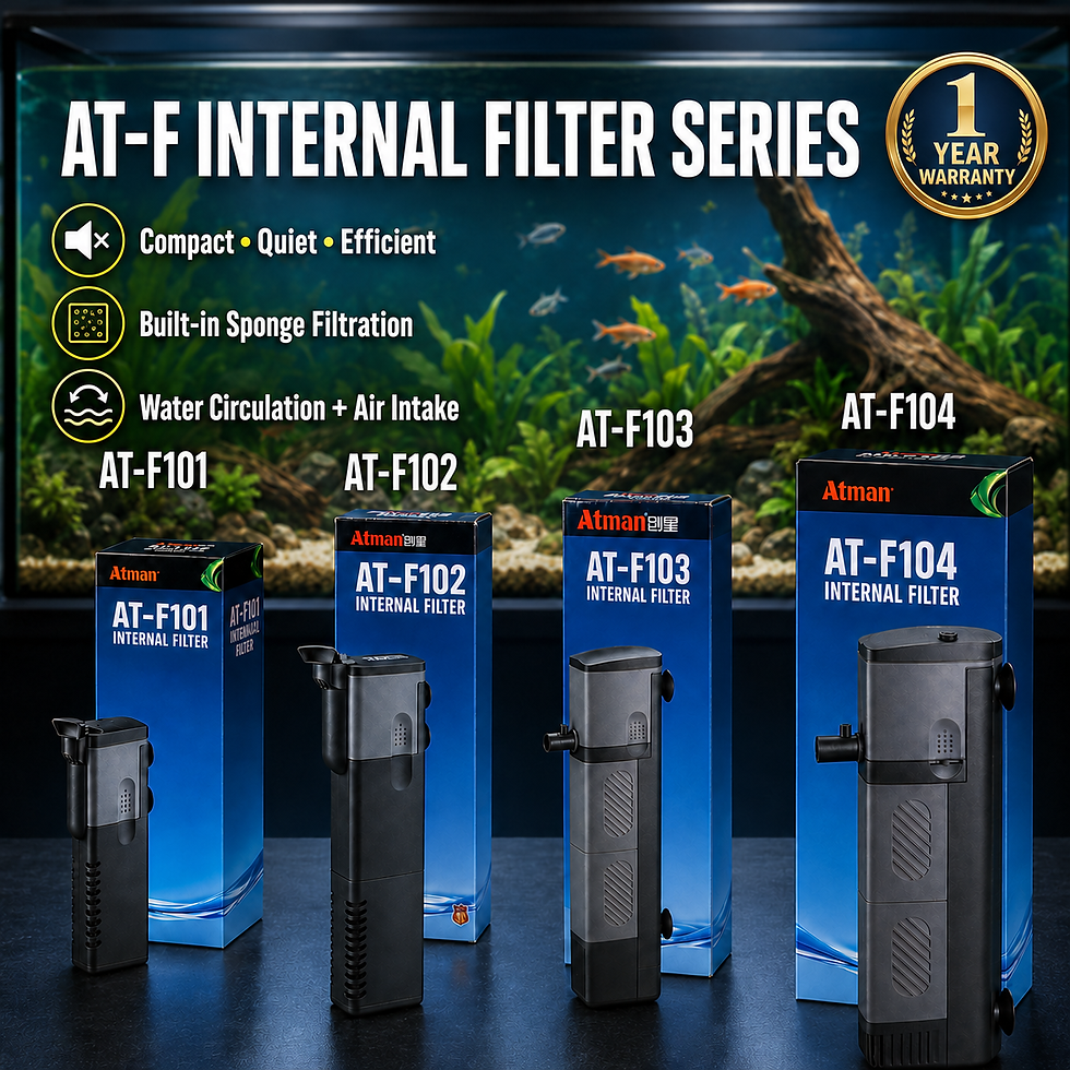 Thumbnail: Atman AT-F Series internal aquarium filter range with model comparison