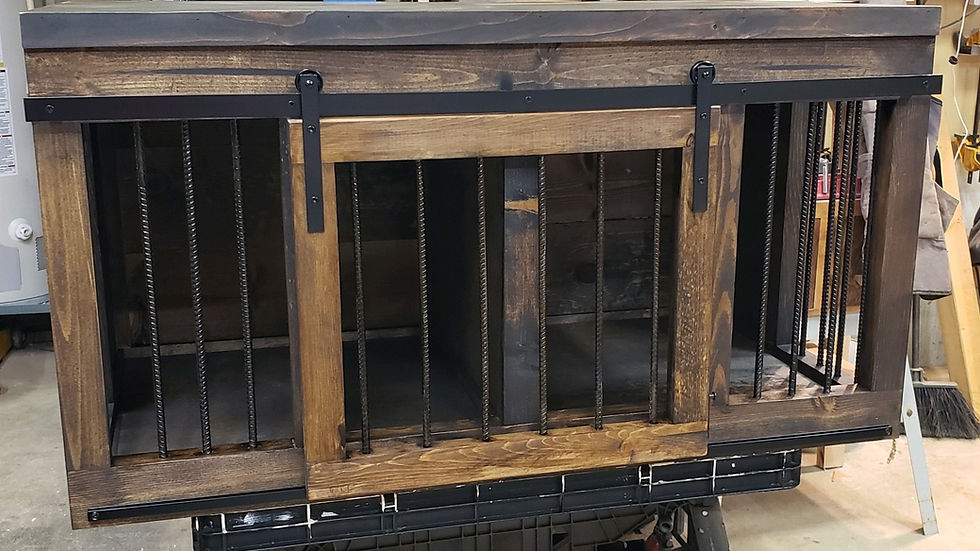 Thumbnail: Custom Double Dog Kennel