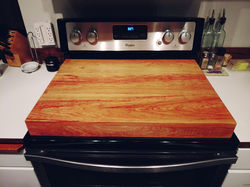 Cherry Stained Gas Stove Topper