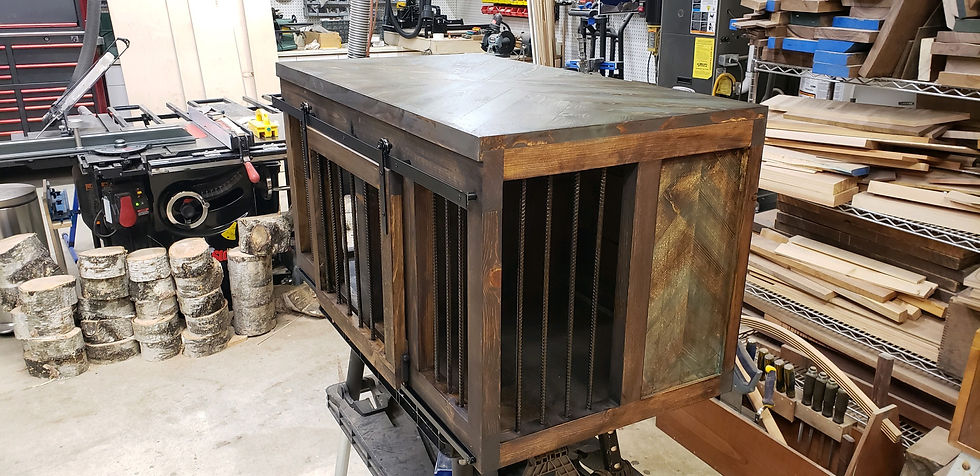 Custom Double Dog Kennel