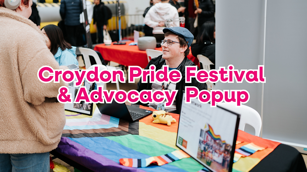 Croydon Pride Festival + Advocacy Popup