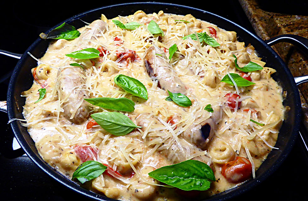 Low-Fat One-Pot Dinner: Turkey Sausage with Tortellini