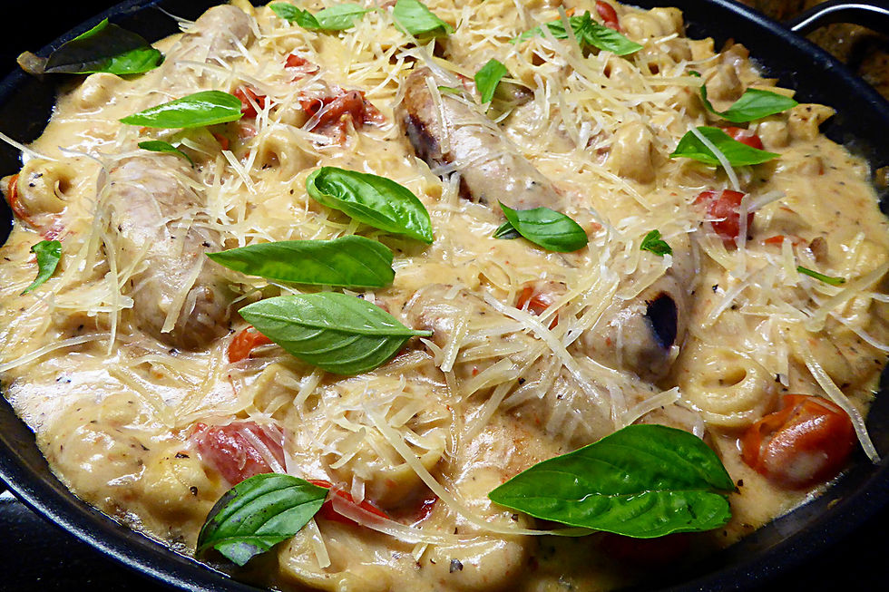 Low-Fat Turkey Sausage with Tortellini