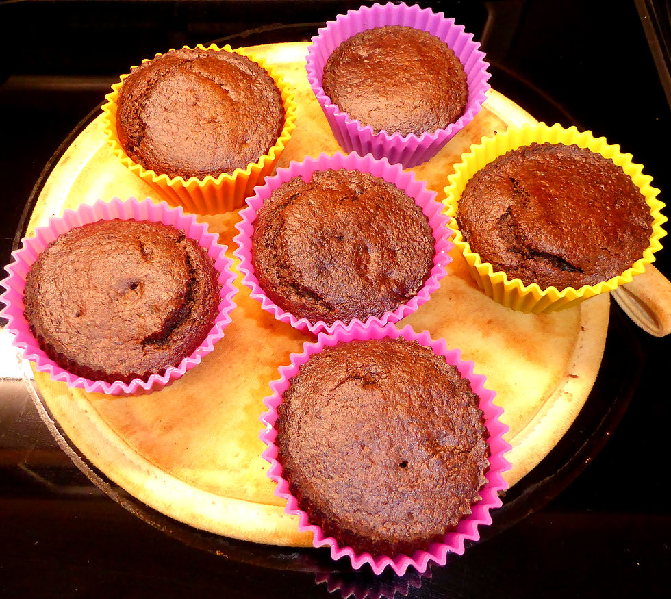 Make Easy, Fruit-Sweetened Chocolate Cupcakes in Your Air Fryer (Diabetic Friendly, No Artificial Sweeteners)
