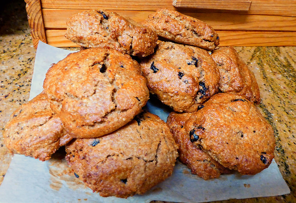 How to Make Fruit-Sweetened Blueberry, Almond, and Oat Cookies (Diabetic Friendly, No Artificial Sweeteners)