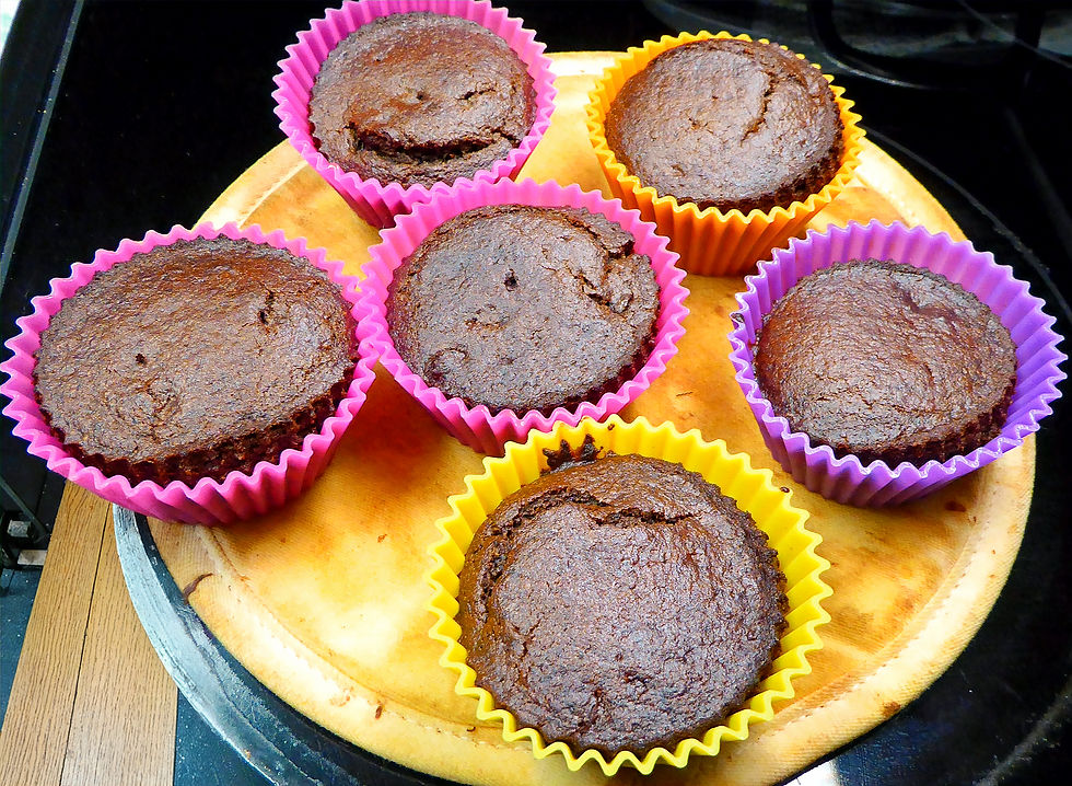 Make Easy, Fruit-Sweetened Chocolate Cupcakes in Your Air Fryer (Diabetic Friendly, No Artificial Sweeteners)