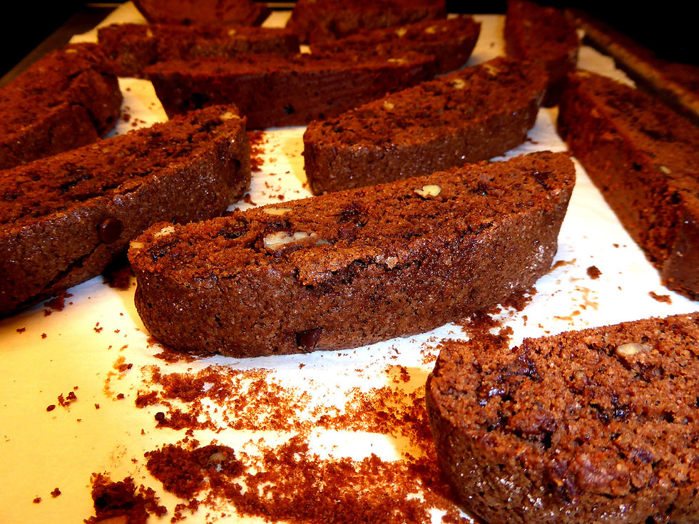 Low Fat Chocolate Biscotti