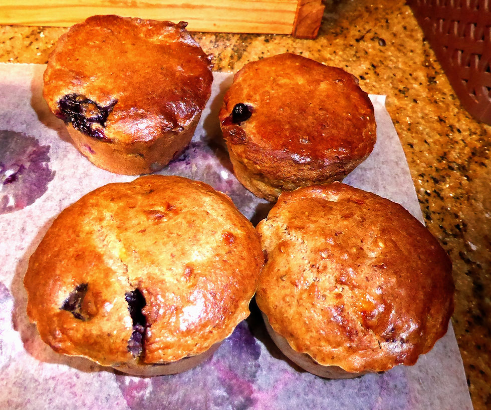 How to Make Low Sugar Banana-Blueberry Muffins in Your Air Fryer (Diabetic Friendly, No Artificial or Weird Sweeteners)