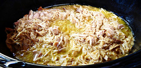 How to Make Easy, Inexpensive "Barbecued Chicken" in the Slow Cooker (Without Barbecue Sauce, Diabetic Friendly)