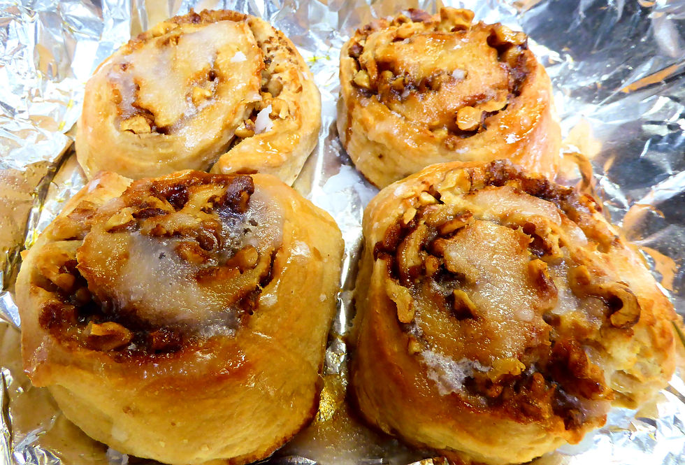 Use Your Discard to Make Sourdough Butter Rum Buns or Rolls in Your Air Fryer or Oven