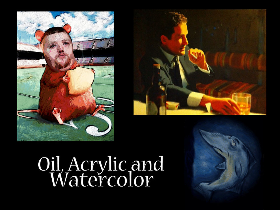 Oil, Acrylic & Watercolor Painting