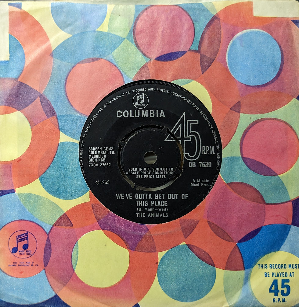 THE ANIMALS/WE'VE GOTTA GET OUT OF THIS PLACE1965'UK COLUMBIA7INCH