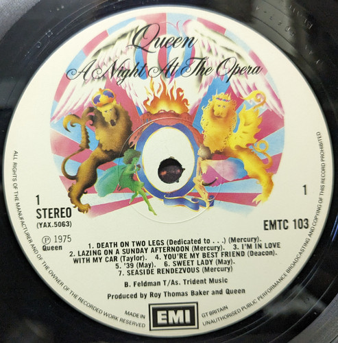 QUEEN/A NIGHT AT THE OPERA 1975'UK EMI | Bay sonic yokohama
