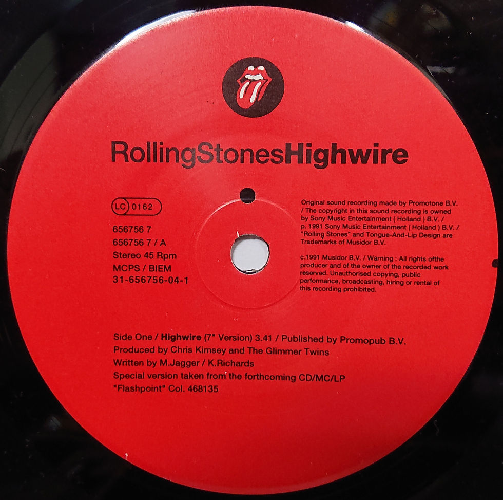 サムネイル： THE ROLLING STONES/HIGH WIRE 1991' EU STONES RECORDS