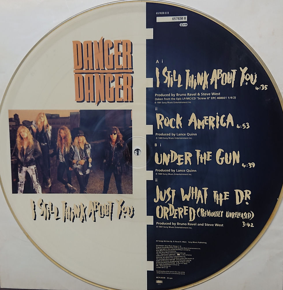 サムネイル： DANGER DANGER/I STILL THINK ABOUT YOU 1992' UK EPIC PICTURE 12INCH