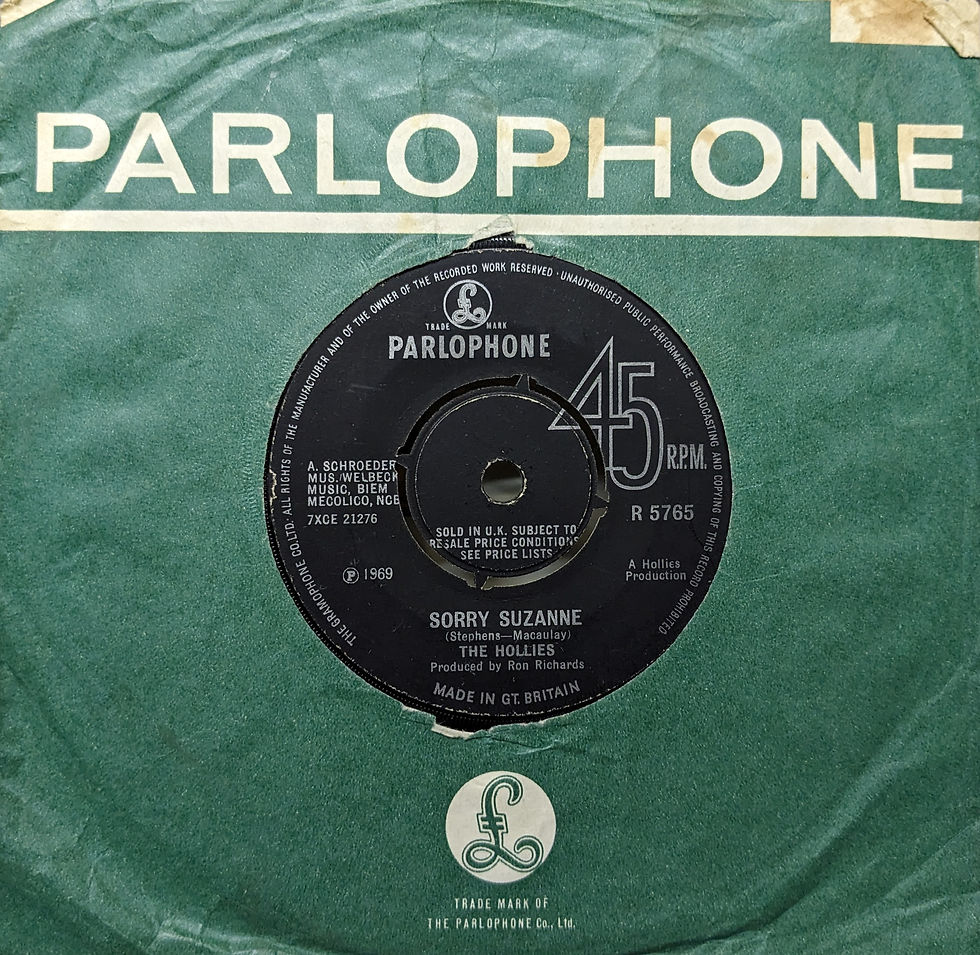 THE HOLLIES/SORRY SUZANNE1969'UK PARLOPHONE7INCH