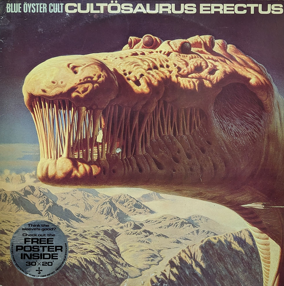 BLUE OYSTER CULT/CULTOSAURUS ERECTUS1980'UK CBS W/poster
