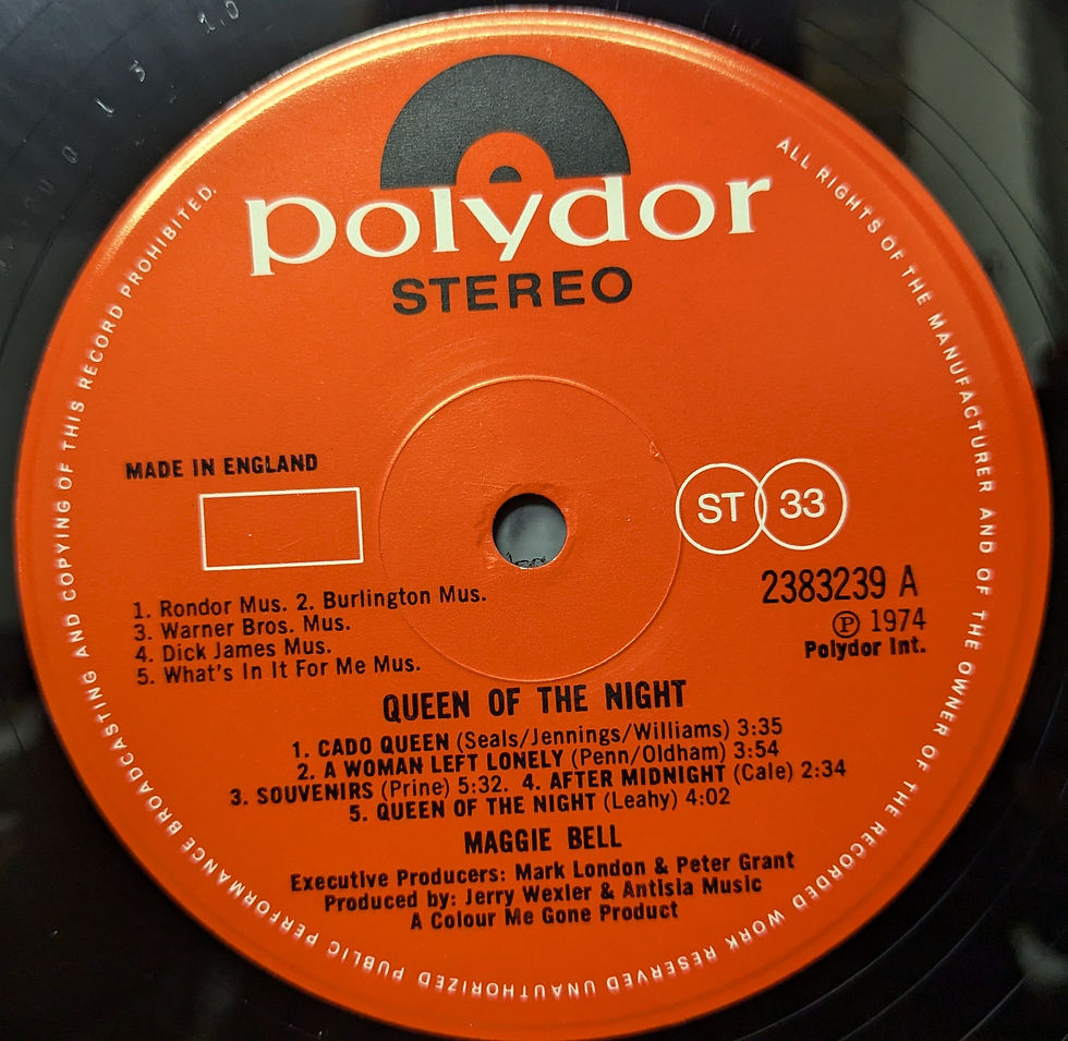 サムネイル： MAGGIE BELL/QUEEN OF THE NIGHT1974'UK POLYDOR