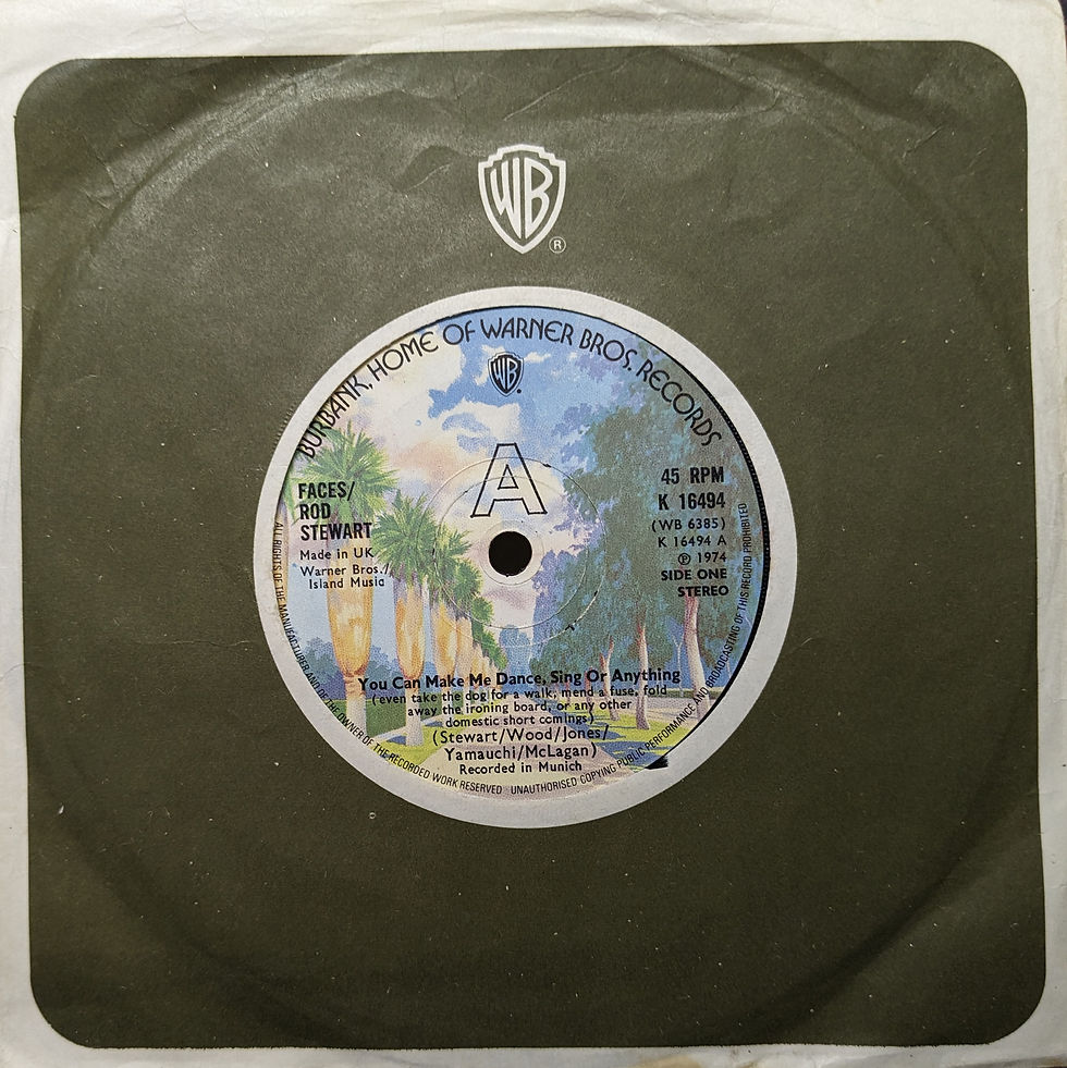FACES,ROD STEWART/YOU CAN MAKE ME DANCE,SING OR ANYTHING1974'UK WARNER BROS7INCH