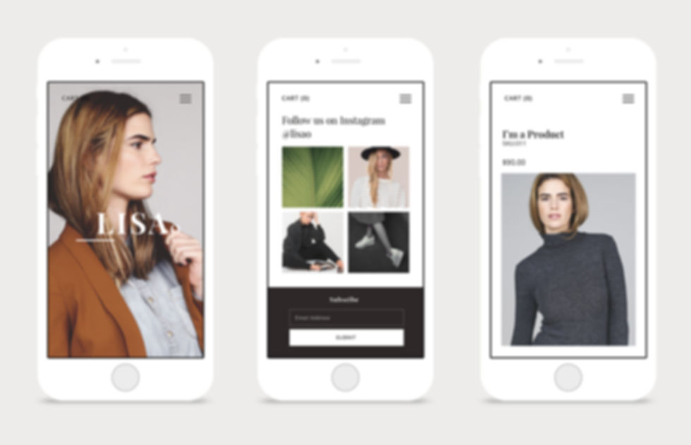 Mobile phone website designs