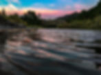 Klamath River Bridge at Sunset.
