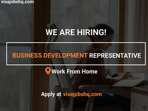 URGENTLY HIRING BUSINESS DEVELOPMENT REPRESENTATIVE, FULLY REMOTE & WORK FROM HOME
