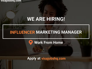 JOIN OUR TEAM AS AN INFLUENCER MARKETING MANAGER, WORK FROM HOME