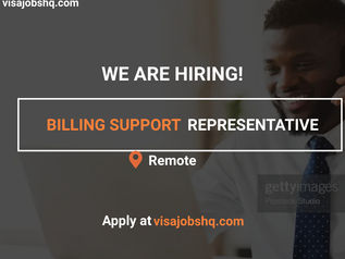 BILLING SUPPORT REPRESENTATIVE, REMOTE | WORK FROM HOME