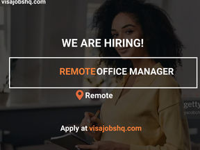 REMOTE OFFICE MANAGER, $12/HOUR | WORK FROM HOME