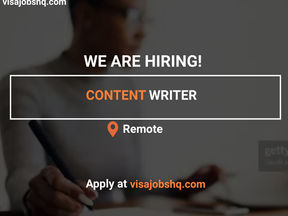 CONTENT WRITER, REMOTE | WORK FROM HOME