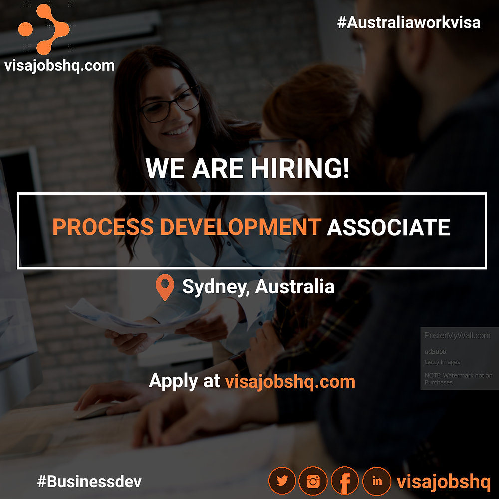 Process Development Associate PROCESS DEVELOPMENT ASSOCIATE IN SYDNEY | RELOCATE TO AUSTRALIA WITH ...