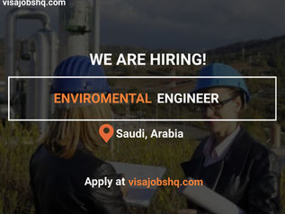 RELOCATION PACKAGES ARE AVAILABLE FOR AN ENVIRONMENTAL ENGINEER, APPLY NOW