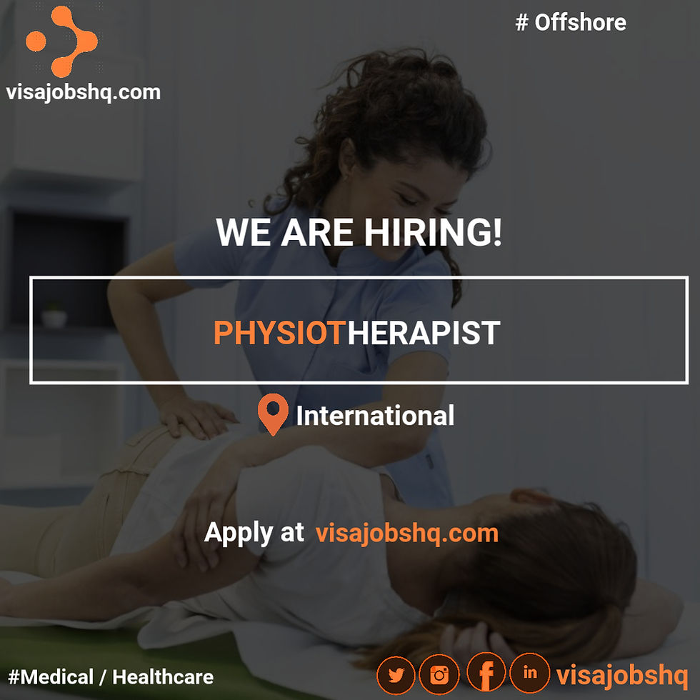 HELP PATIENTS RECOVER AND THRIVE | APPLY NOW FOR A REWARDING CAREER IN PHYSIOTHERAPY | visajobshq.com