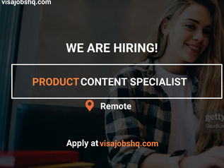 PRODUCT CONTENT SPECIALIST, WORK FROM HOME