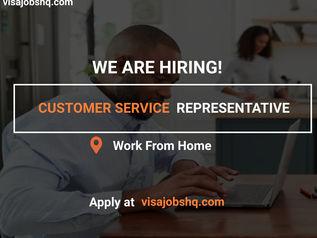 CUSTOMER SERVICE REPRESENTATIVE URGENTLY NEEDED FOR A FULLY REMOTE ROLE, WORK FROM ANYWHERE