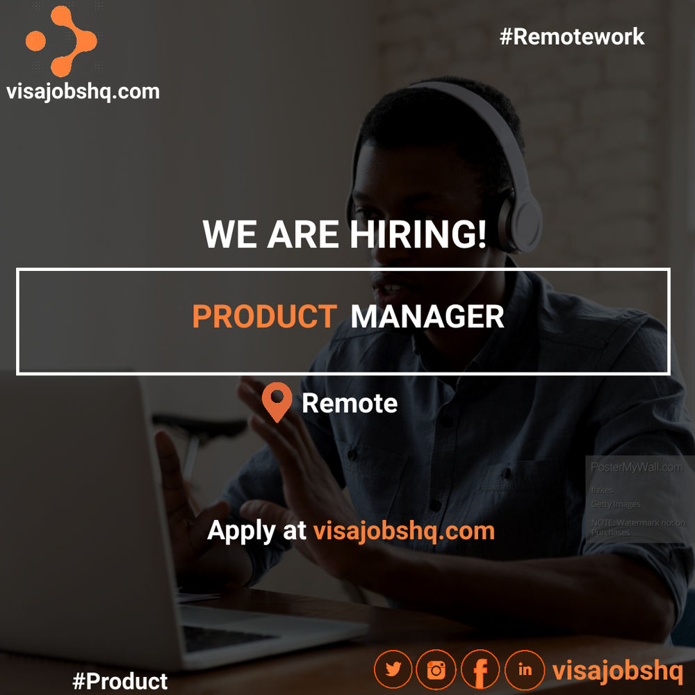PRODUCT MANAGER REMOTE, WORK FROM HOME