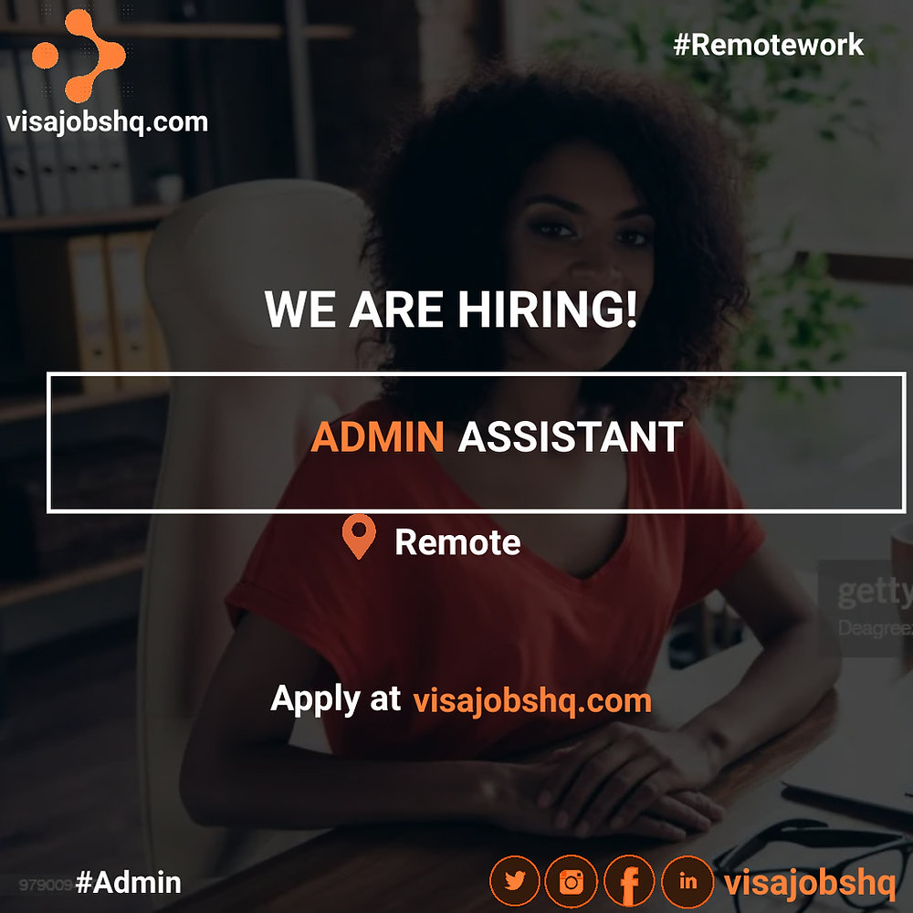 ADMIN ASSISTANT, WORK FROM HOME