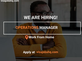 OPERATIONS MANAGER FOR A FULLY REMOTE ROLE OFFERING $105,000 ANNUALLY, WORK FROM HOME