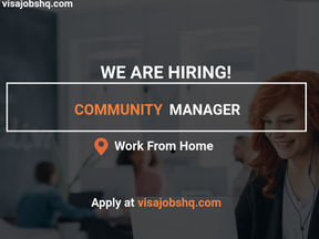 FULLY REMOTE COMMUNITY MANAGER IS URGENTLY NEEDED, THIS IS A 100% REMOTE ROLE, APPLY NOW