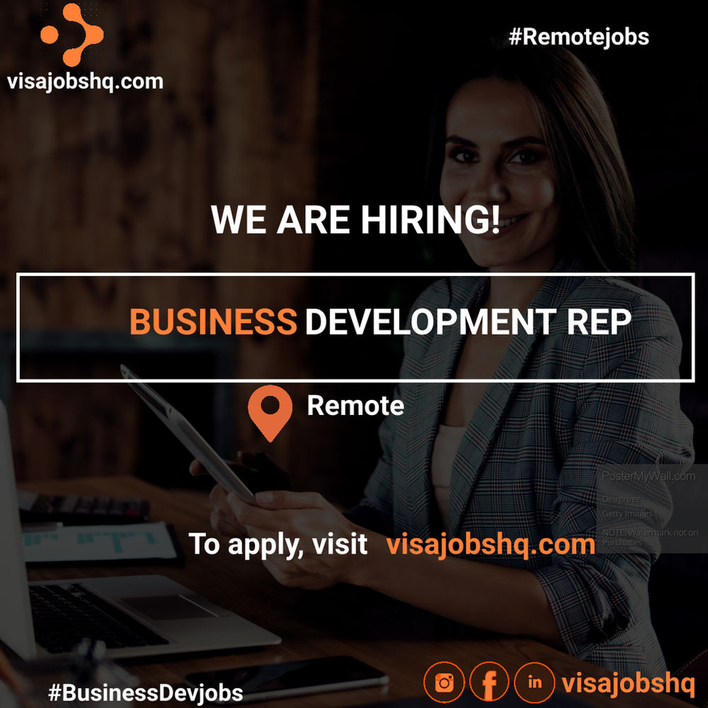 BUSINESS DEVELOPMENT REP 40,000 BASE SALARY + 26,000 BONUS REMOTE