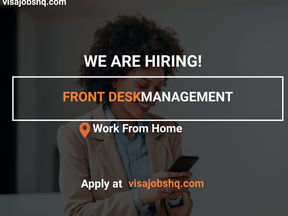 FRONT DESK MANAGEMENT, FULLY REMOTE | €23 to €29/HOUR, WORK FROM HOME